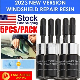 NEW 5Pcs Auto Glass Nano Repair Fluid Car Windshield Resin Crack Tool Kit Crack