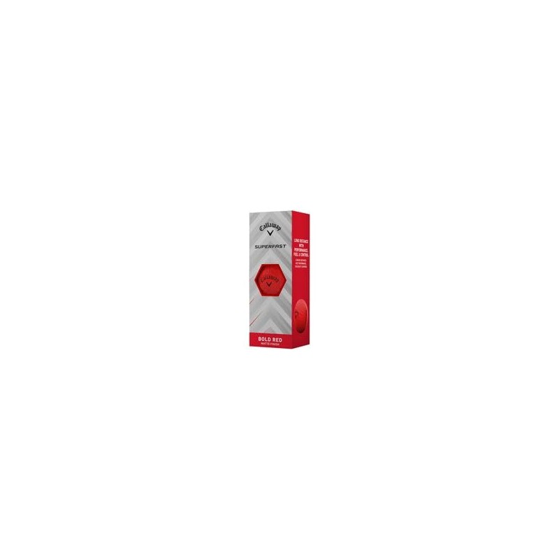 Callaway Golf Superfast Bold Red AlignXL Golf Balls - 15