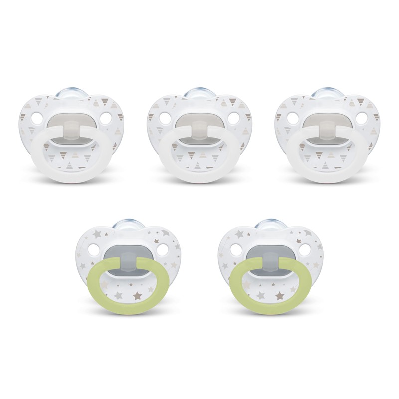 NUK - Chupetes de ortodoncia cómodos, colección atemporal, 0-6 meses,