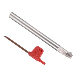 CoCud Indexable End Mill, 1 Flute 0.4" Cutting Diameter, 90 Degree BAP300R R0.8 for APMT1135 Carbide Insert - (Applications: for Steel Milling)