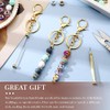 Tondiamo 24 Pcs Beadable Keychain Bars Bulk Beads for Keychain