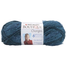 Coats yarn Red Heart Boutique Changes Yarn, Aquamarine