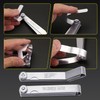 2 Pcs Stainless Feeler Gauges, 32 Pieces Universal Blade Feeler