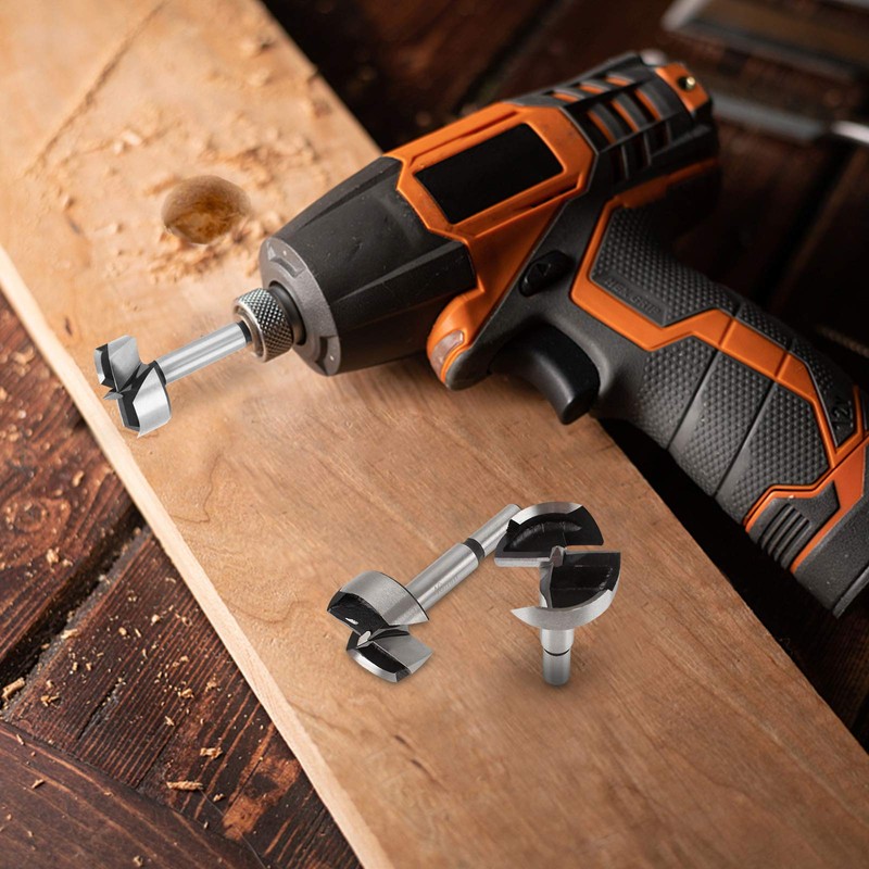 2 Pieces Wood Drill, 40mm Forstner Drill Bits Steel Boring