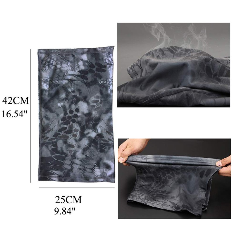 Fishing Hat Boonie Hat Camo Balaclava Neck Glasses Set for