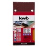kwb 815-080 Sanding Strips for Wood and Metal, 80 Grit,