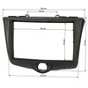 tomzz Audio 2455-047 Double DIN Radio Faceplate Compatible with Toyota