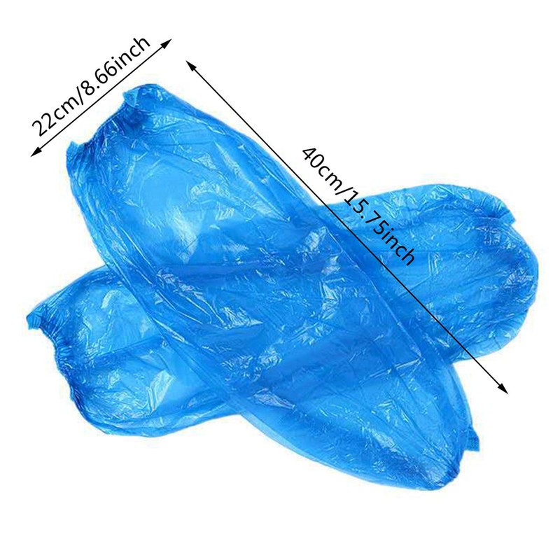 300 Pieces Disposable Oversleeves Disposable Arm Sleeves Waterproof Plastic Oversleeves