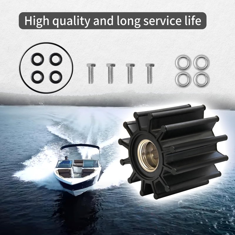 Vanshly,Sea Water Pump Threaded Impeller Repair Kit Replaces Volvo Penta