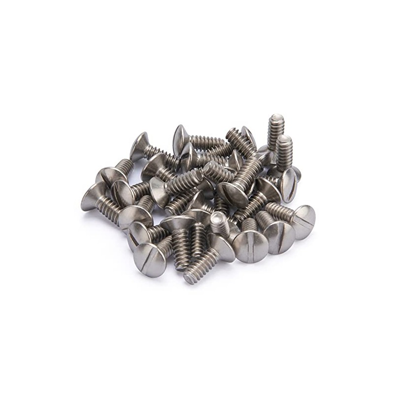 Henne Bery 3/8" Long 6-32 Thread, Oval Head Milled Slot