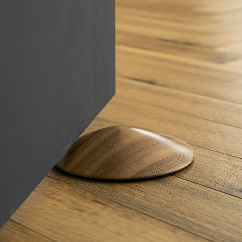 Doorlis Wood Grain Door Stopper Indian Ebony