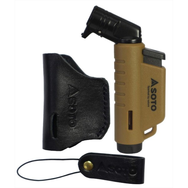 SOTO ST-486AGCSS Micro Torch Active Coyote Set with Leather Case