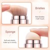 4 in 1 Makeup Brush Soft Bristles Elastic Sponge Head
