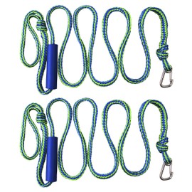 Shaddock Fishing PWC Boat Docking Lines,2 Pack Tow Rope with Clip and Loop Heavy Duty Braided Line Marine Rope Tube Ideal for Jet Ski Watercraft Boat Kayaking Available in 4 Sizes