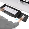 Solid Steel Under Desk Keyboard Tray Slide Out with 360°