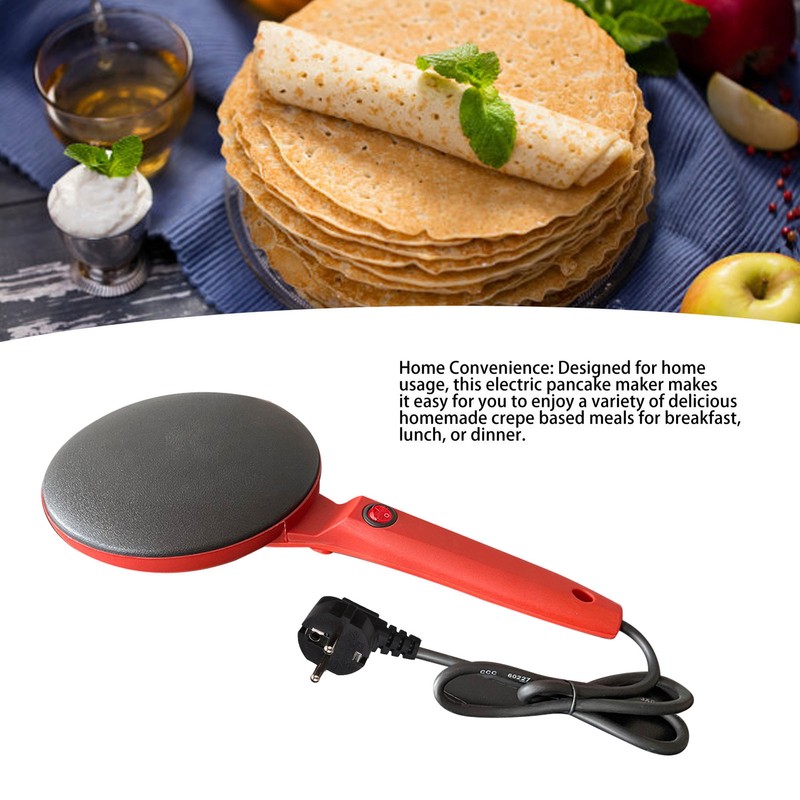 800W Electric Crepe Maker Machine Easy To Use Multifunction Portable