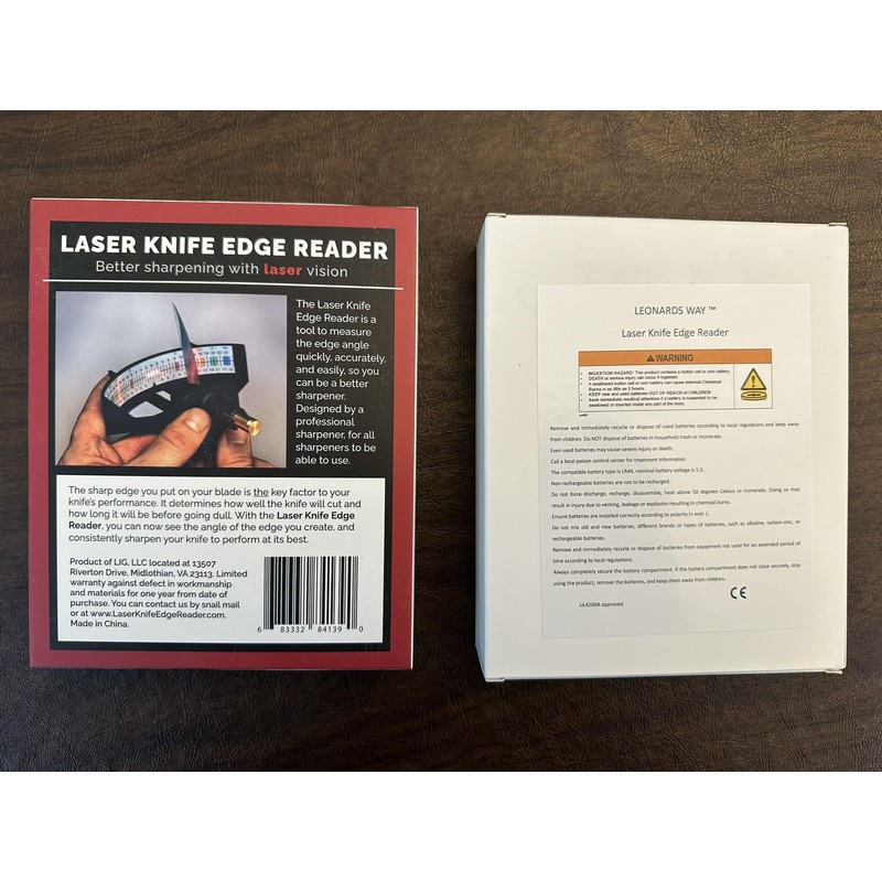 Laser Knife Edge Reader- See how sharp your knife is