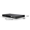 Rackchoice 1U Compact Server/Desktop mini-ITX Chassis - 9.84" Depth,Supports Mini-ITX