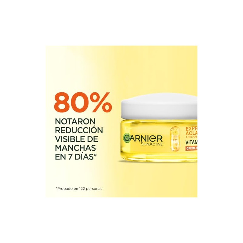 Garnier Express Aclara Crema Hidratante Antimanchas Vitamina Fps Unifica Tono