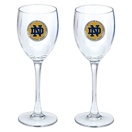 Heritage Pewter Notre Dame Glass Water Goblets – Set of 2 | 12 OZ Goblet Glasses | Expertly Crafted Pewter Glass
