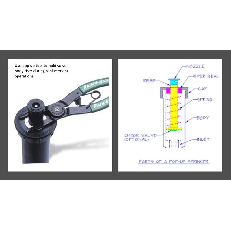 Replacement Pop UP Sprinkler Heads for RainBird, Hunter, Orbit Pop