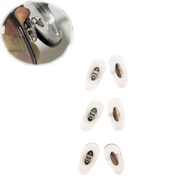 Glasses Nose Pad Eyeglass Metal Support Nose Pad Silicone Nose Pad Anti Slip Push-in Glasses Support Nose Pad 3 Pairs