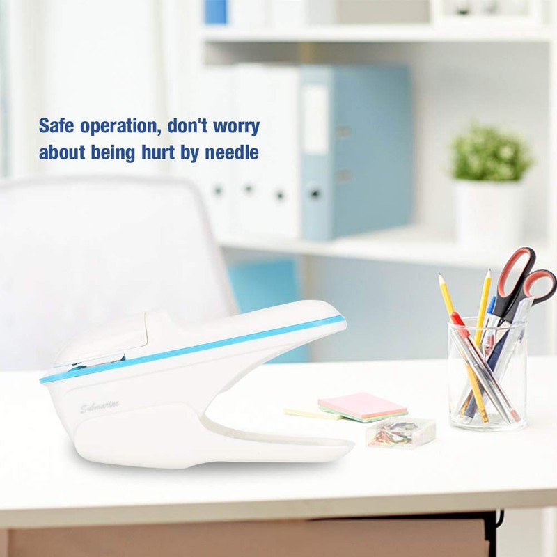 Stapleless Stapler, Portable Compact Paper Clinch Needleless Staplers Binding Binder