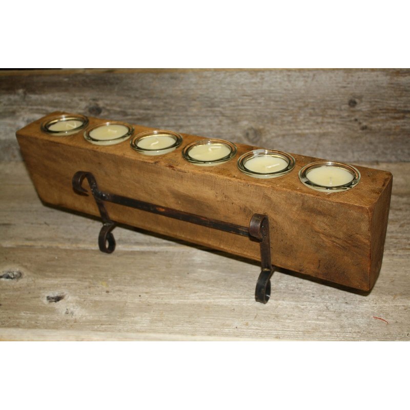 Vintage 6 Replacement Sugar Mold Candle Holder Primitive Clear Glass