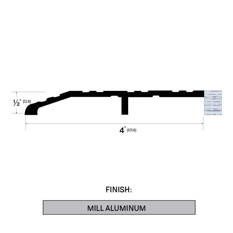 34761MA Half Saddle (4″ by ½”) (48")