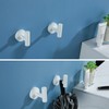 SEABEFORE White Towel Hooks Coat Robe Hook for Bath and