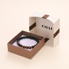 COAI Lotus Charm Black Tourmaline Tiger Eye Stone Womens Bracelet