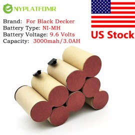 for Black Decker SOLDERING REQUIRED for Black Decker 9.6V Battery vacuum Dustbuster DV9605