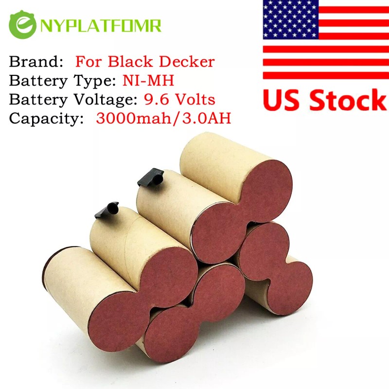 for Black Decker SOLDERING REQUIRED for Black Decker 9.6V Battery