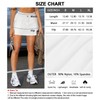 Women's High Waisted Side Slit Athletic Tennis Cargo Mini White