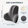 Memory Foam Lumbar Support Cushion for Car & Office Chair