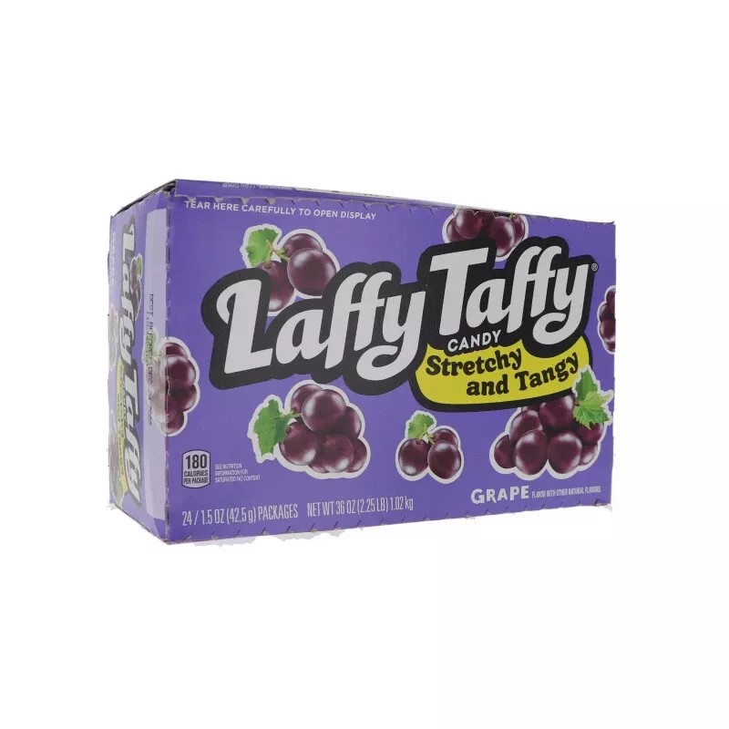Laffy Taffy Grape Chews Candy 24 Count - 1.5 oz