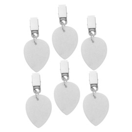 LABRIMP Oval Shape Tablecloth Pendants 6 Pieces Tablecloth Weights Stones with Clip for Outdoor Camping