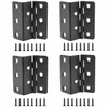 Zangc 2-inch Cabinet Hinge Nickel Swing Transparent Expandable Hinges for