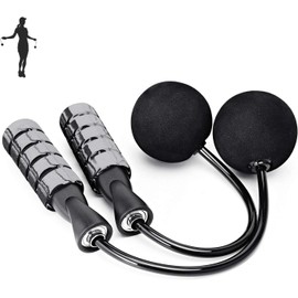 Cuerda de saltar sin cuerda de entrenamiento para fitness, cuerda de saltar ajustable con peso sin cuerda para hombres, mujeres y niños
