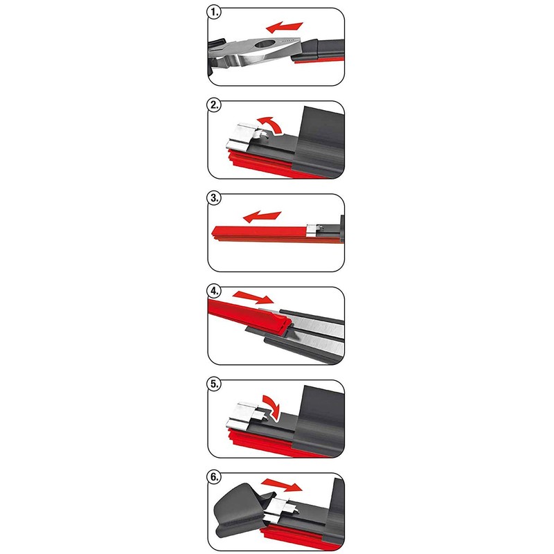 Windscreen Wiper, Replacement Rubber, Aerotwin, 2 Pieces, 800 mm Suitable