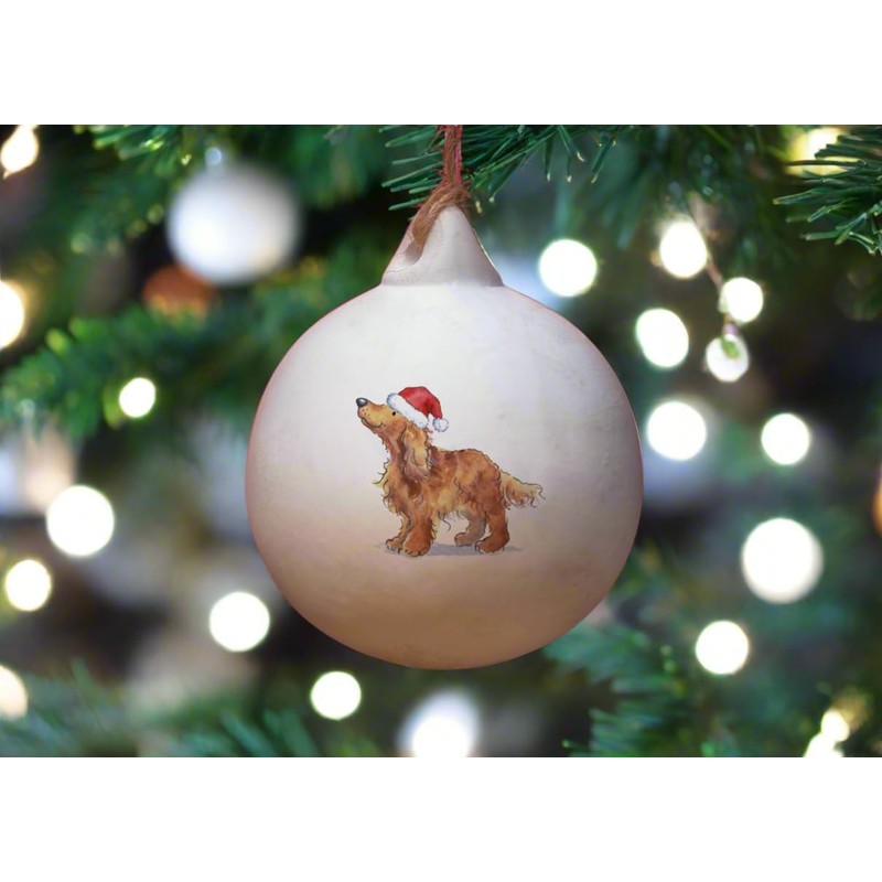 Image Industry Cocker Spaniel Tan Ceramic Bauble - Tree Decoration