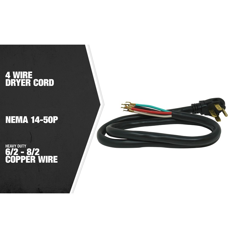 Southwire Range Replacement Cord - Compatible with Most Electric Ranges