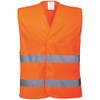 Portwest Men's C474orrxx/3x Hi-vis gilet sweat shirt hv, Orange, XXL-3XL