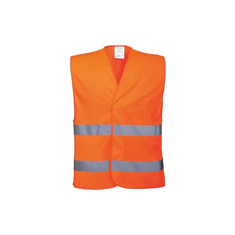 Portwest Men's C474orrxx/3x Hi-vis gilet sweat shirt hv, Orange, XXL-3XL