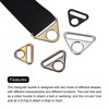 sourcing map Triangular Adjuster with Swivel Bracket D Ring Buckle,