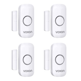 Door Window Alarm for Kids Safety, VOXON Door Alarm for Home Security Personal Security Window Alarms Sensor Burglar Door Alarm for Home, Cars, Sheds, Caravans DIY Kit Pack of 4