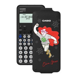 Casio FX-82SP CW Scientific Calculator, Clara Grima illustrated by Raquel Gu, recommended for the Spanish and Portuguese curriculum, 5 languages, more than 300 functions