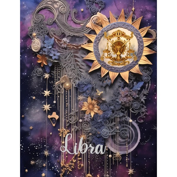 Libra: Personal journal with affirmations for the astrology lover 120