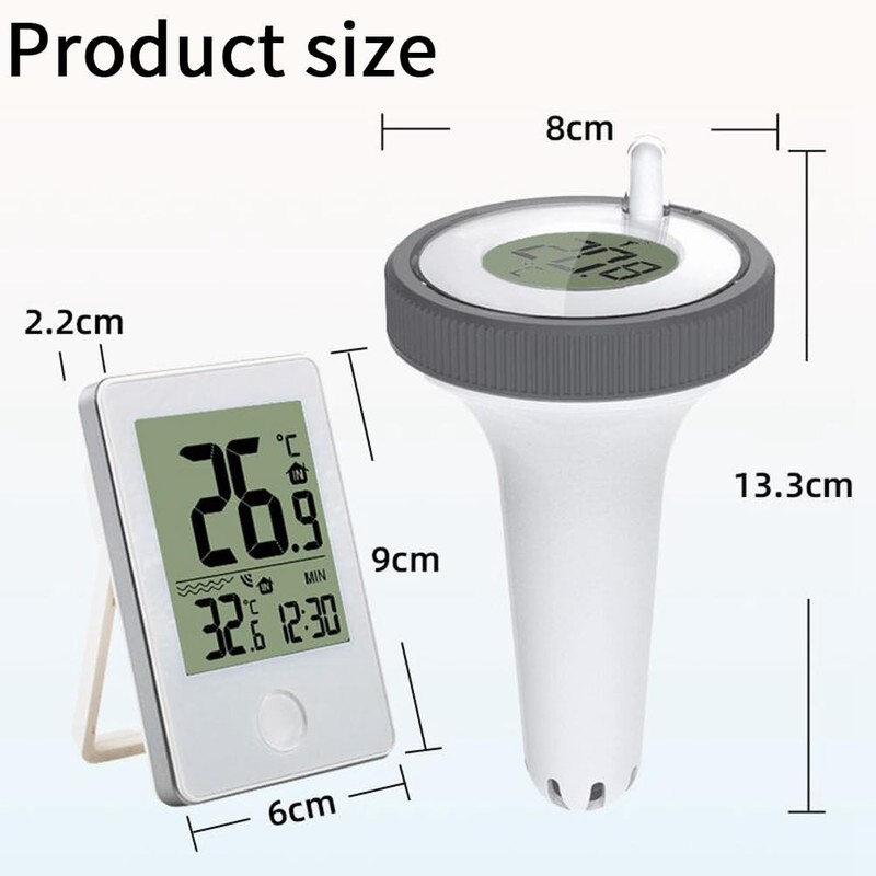 Xuegier Wireless Pool Thermometer Floating Easy Read Digital Pool Thermometer