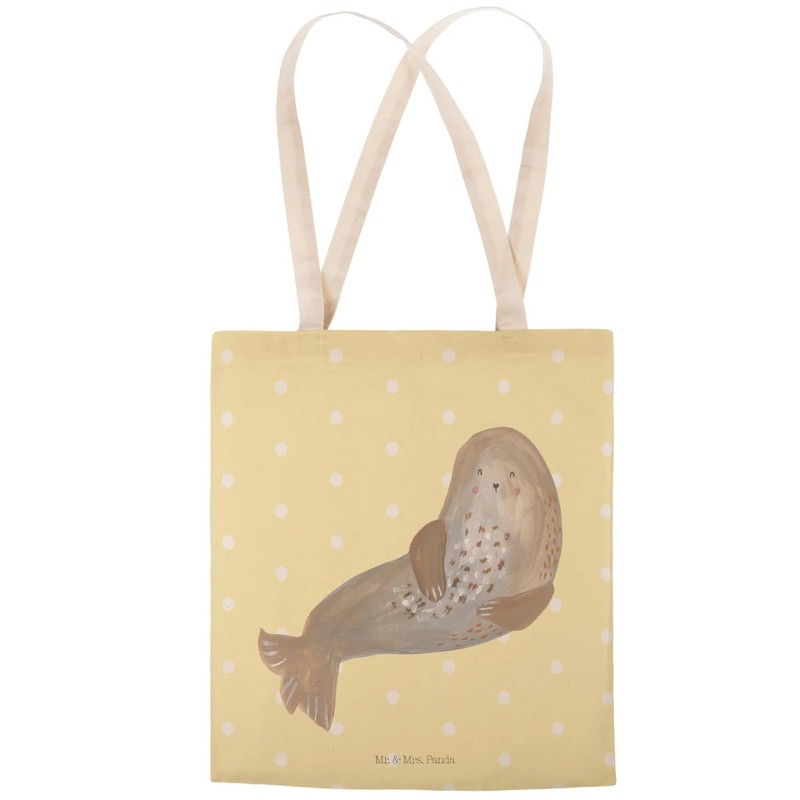 Mr. & Mrs. Panda Shopping Bag Seal Laughing - Gift,